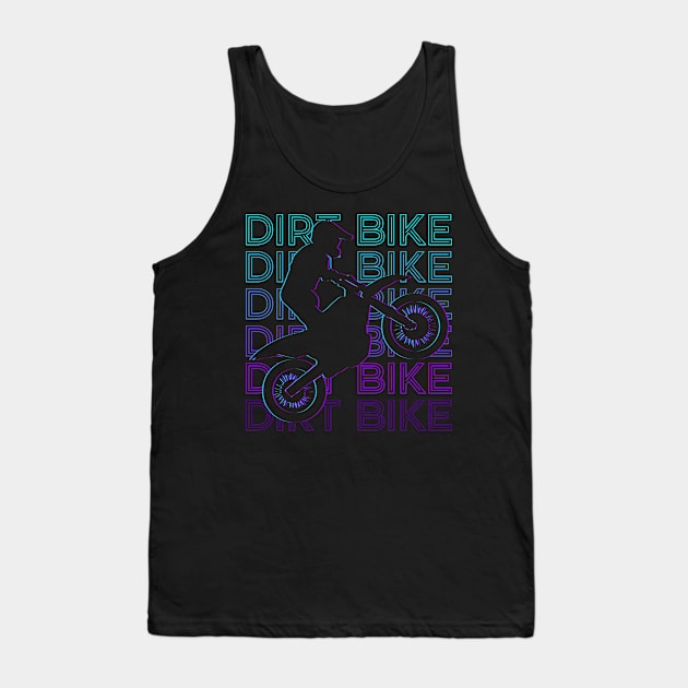 Dirt Bike Motocross Motorbike Retro Gift Tank Top by Alex21